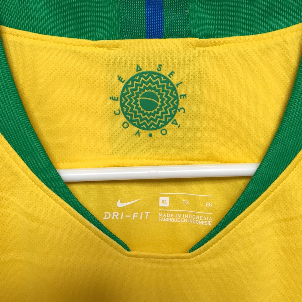 Nike Brazil 2018 Stadium Home Soccer Jersey - Picture 6 of 9